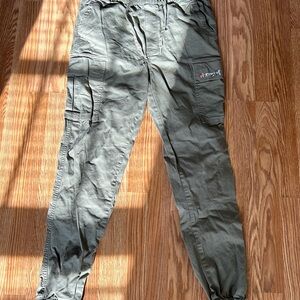 Hurley Sage Green Cargo Pants for Men